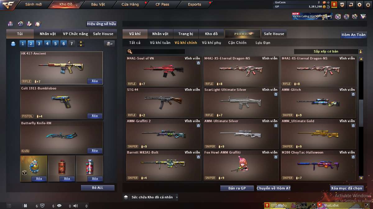 shop acc cf uy tin gia re